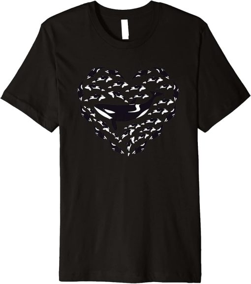 Cute Hearts Whales Premium T-Shirt