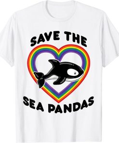 Save the Sea Pandas Shirt, Funny Killer Whale Orca Gifts