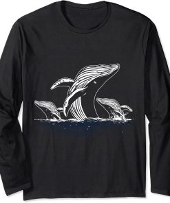 Sea Ocean Animal Waves Orca Long Sleeve T-Shirt